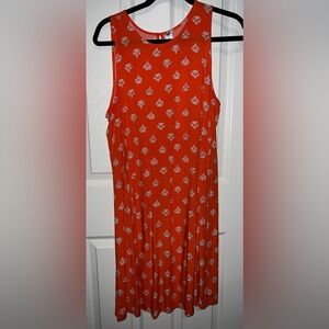🧡 Old Navy Orange Floral Dress